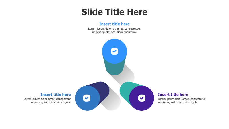3-Point Branching 3D Infographic