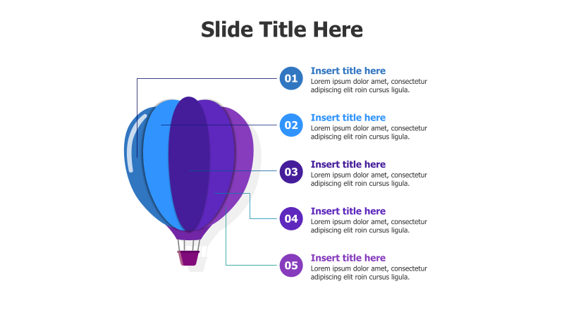 5-Point Hot Air Balloon Infographic