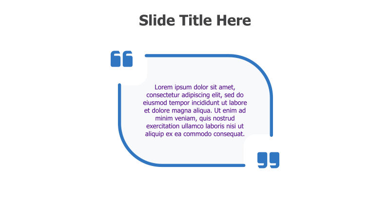Rounded Quote Bubble