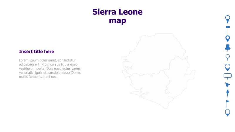 Sierra Leone Map Template