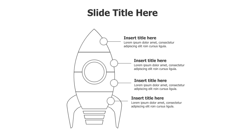 4-Point Rocket Infographic