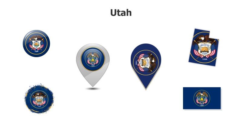 Utah State Flag Variations