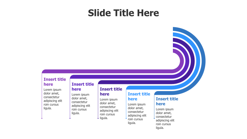 5-Point Curved Infographic
