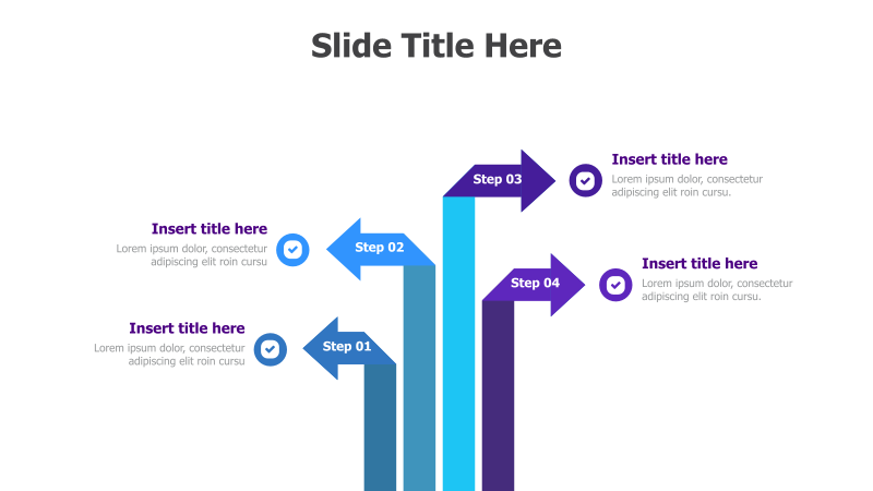 4-Step Arrow Infographic