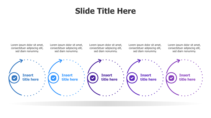 5-Step Circular Process with Arrows