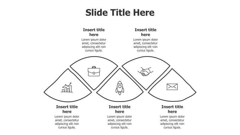 5-Point Circular Infographic with Icons
