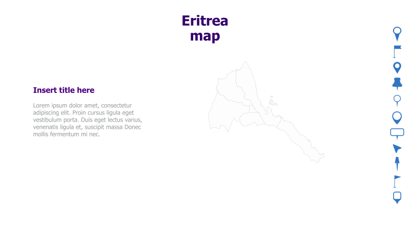 Eritrea Map with Text Placeholder