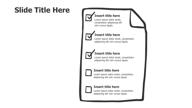 5-Point To-Do List Infographic