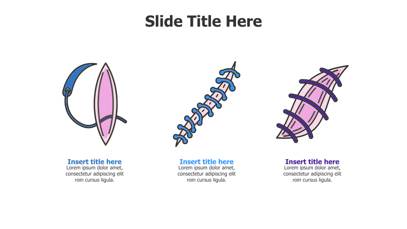 3 Types of Surgical Stitches Infographic