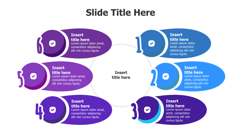 6-Step Circular Numbered Infographic