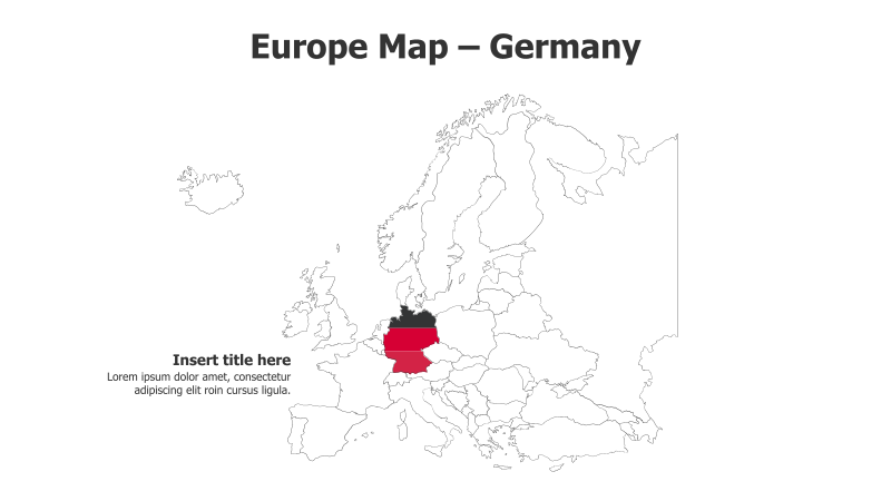 Europe Map - Germany Highlight