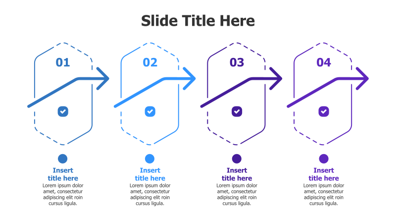 4-Step Dotted Line Process Flow