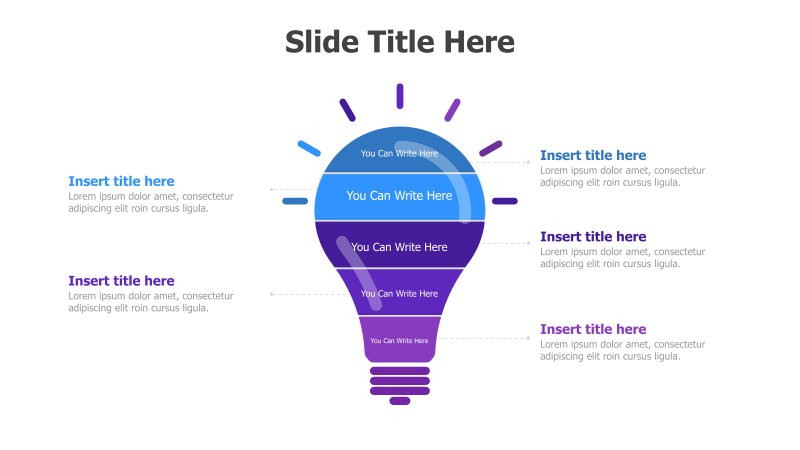 5-Point Lightbulb Infographic
