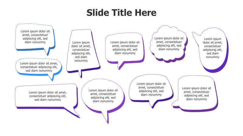 10 Speech Bubble Infographic