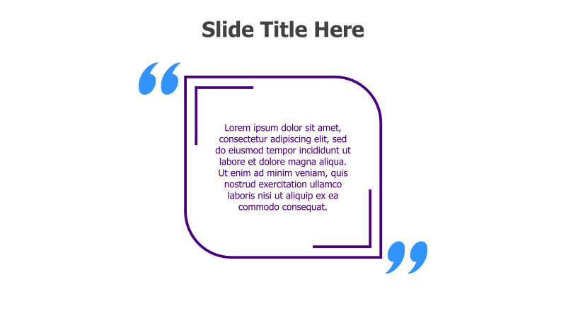 Quote Slide with Decorative Frame