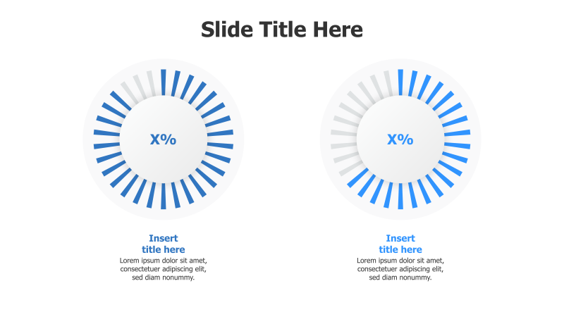 Two Round Percentage Charts