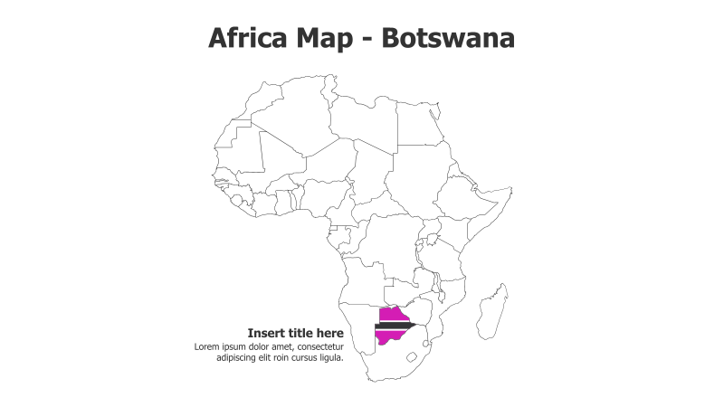 Africa Map - Botswana