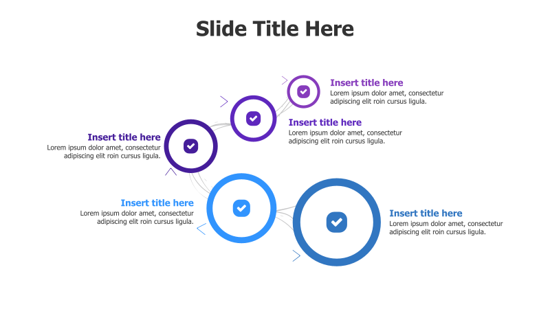 5-Point Circular Flow Infographic