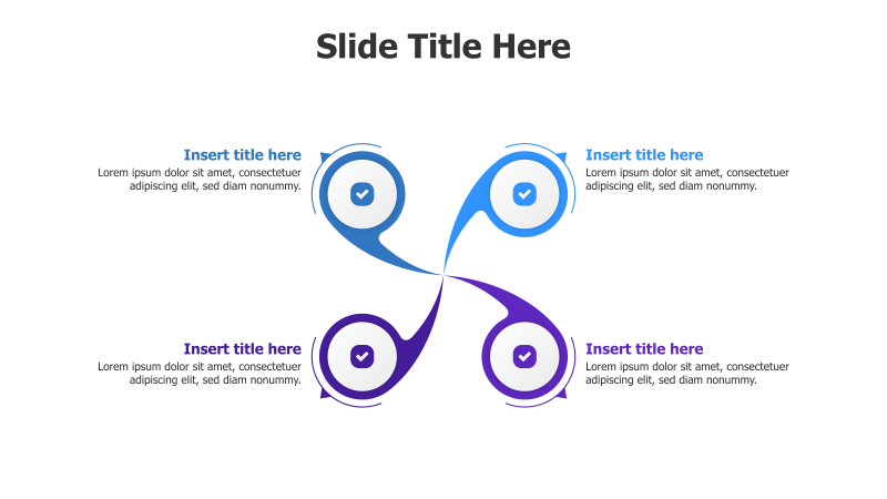 4-Point Rounding Circles Infographic