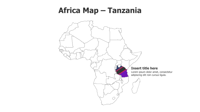 Africa Map - Tanzania
