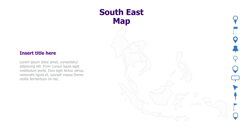 Southeast Asia Map Template