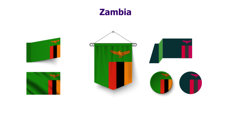 Zambia Flag Variations