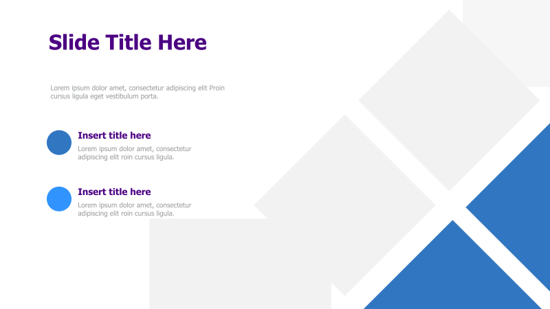 Two-Point Content with Diagonal Accent