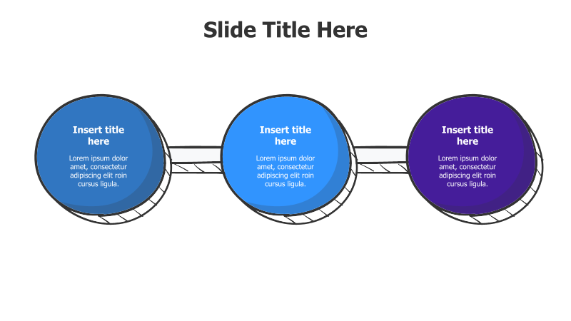 3-Point Connected Circles Infographic