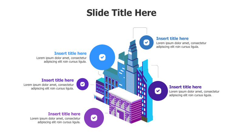 5-Point 3D Building Infographic