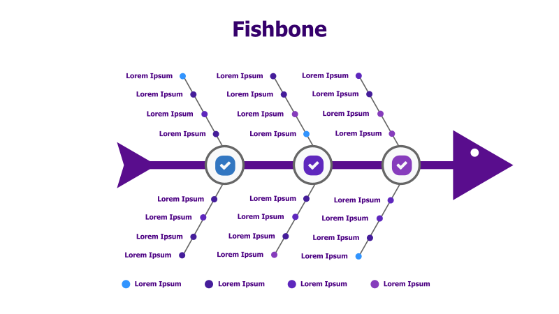 Fishbone Diagram with 3 Main Branches