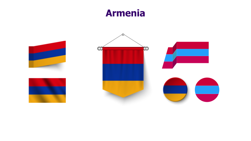 Armenia Flag Variations