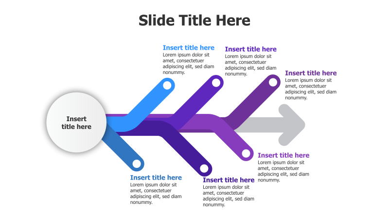 6-Point Arrow Infographic