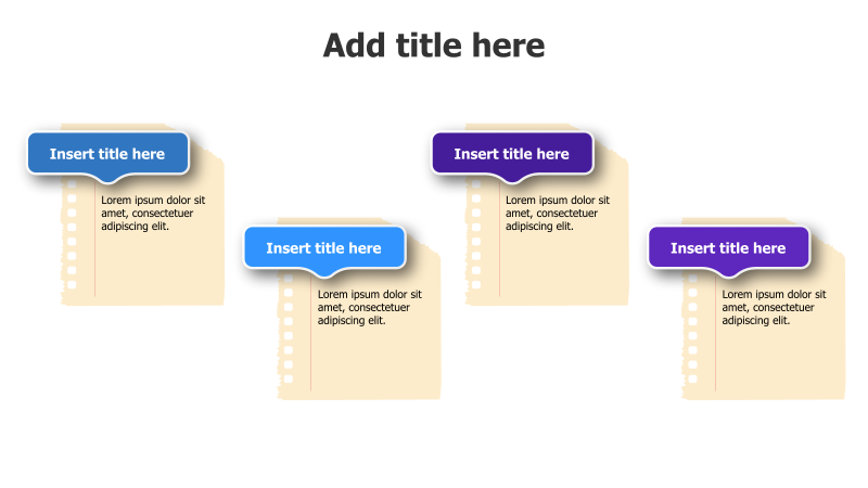 4 Paper Sticky Notes