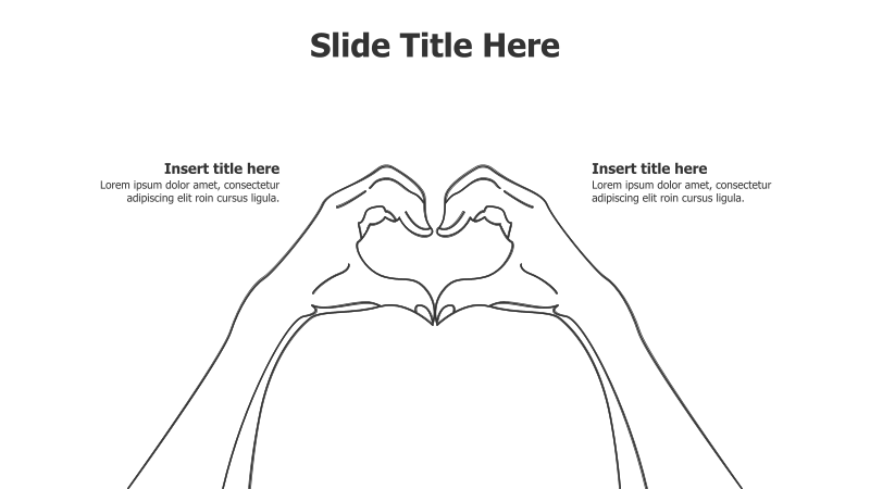 Hands Forming a Heart Infographic