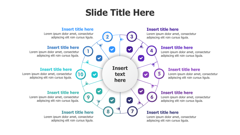 10-Point Circular Infographic