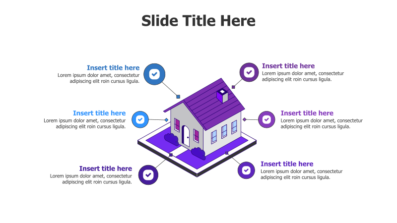 6-Point 3D House Infographic