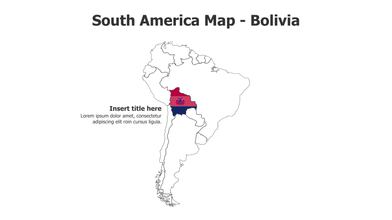 South America Map - Bolivia