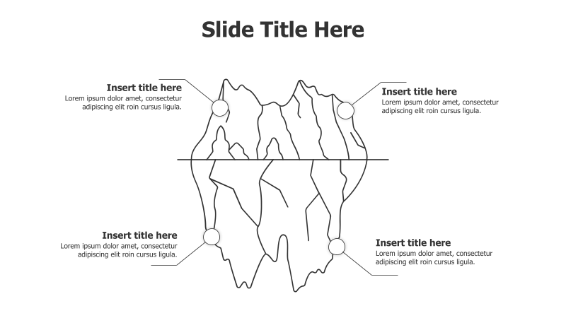4-Point Iceberg Infographic