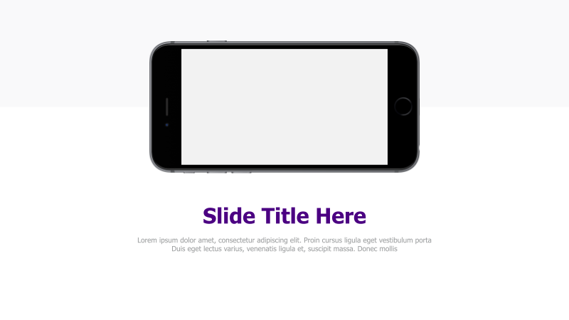 iPhone Mockup with Title and Text