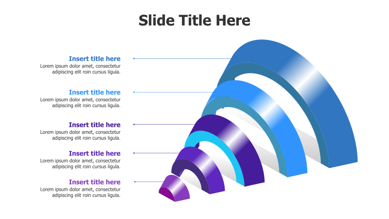 5-Level 3D Funnel Diagram