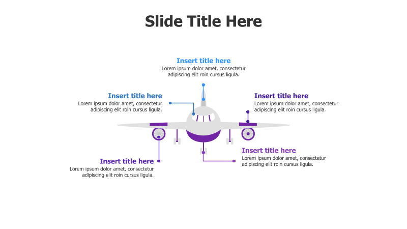 5-Point Airplane Infographic