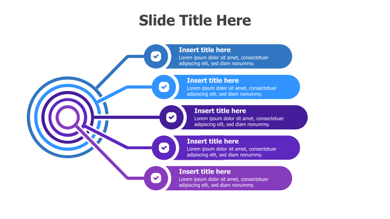 5-Point Radial Checklist Infographic