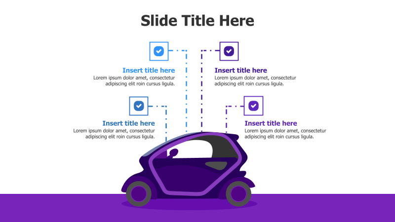 4-Point Sustainable Electric Car Infographic