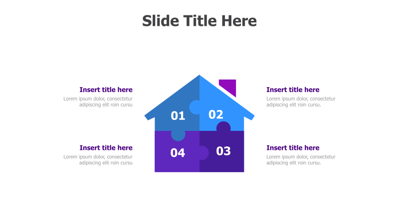 4-Part House Puzzle Diagram