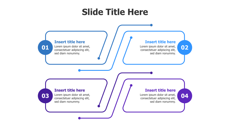4-Point Connected Shapes Infographic