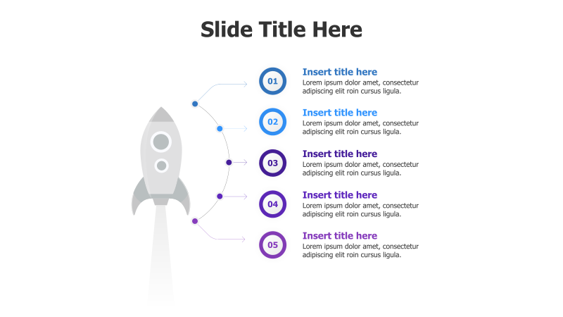 5-Step Rocket Launch Infographic