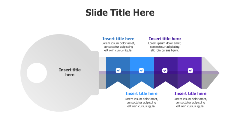 4-Step Divided Key with Icons