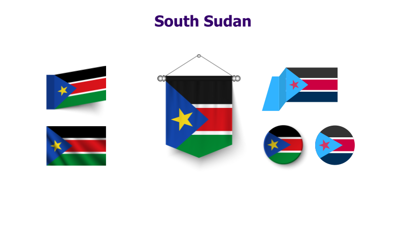 South Sudan Flag Variations