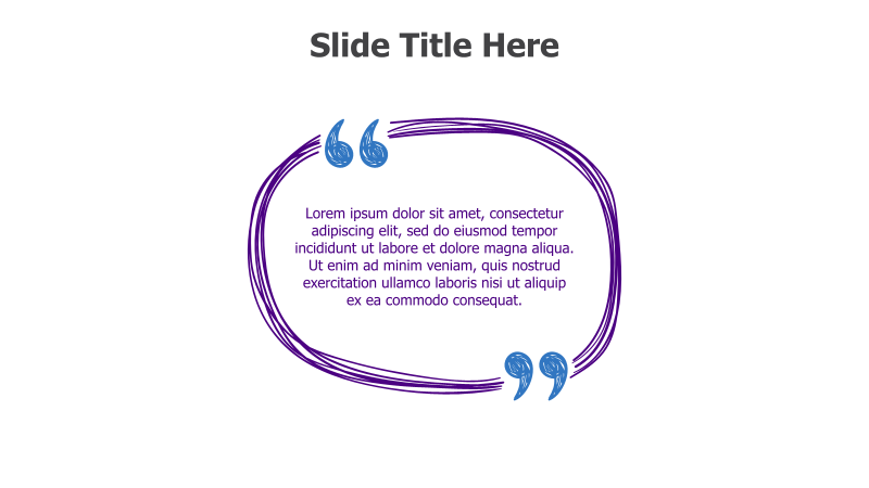 Quote Slide with Decorative Frame