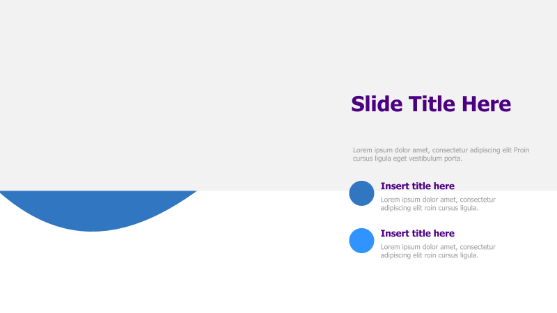 Two-Point Title with Curved Graphic